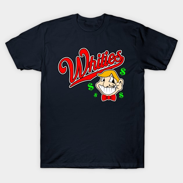 Caucasians Baseball Whities T-Shirt by Fuzzy Bear